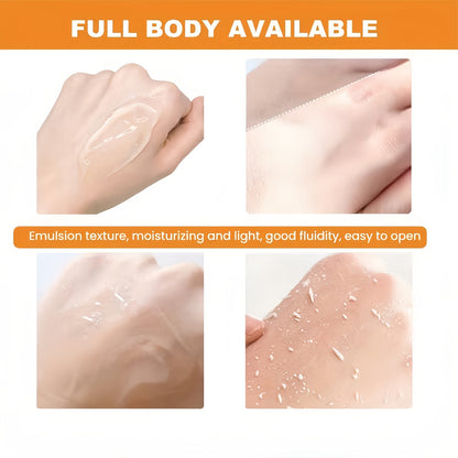 Orange Exfoliating Gel Face & Body Brightening Radiance Booster Gentle Hypoallergenic Exfoliant for All Skin Types Daily Glow Skin Care 50g