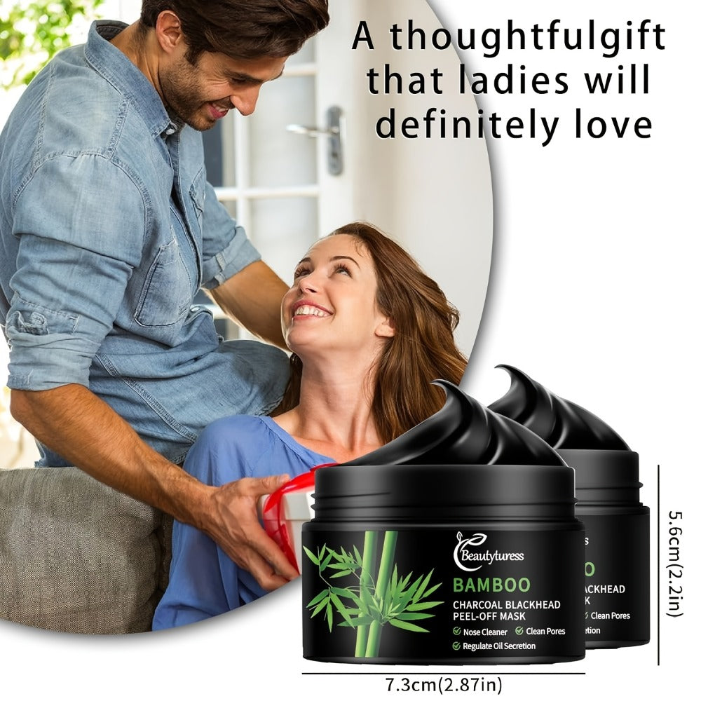 Bamboo Charcoal Clay Face Mask Deep Cleansing Pore Minimizing Oil Control Blackhead Remover Hypoallergenic Skin Care for Men Women All Skin Types