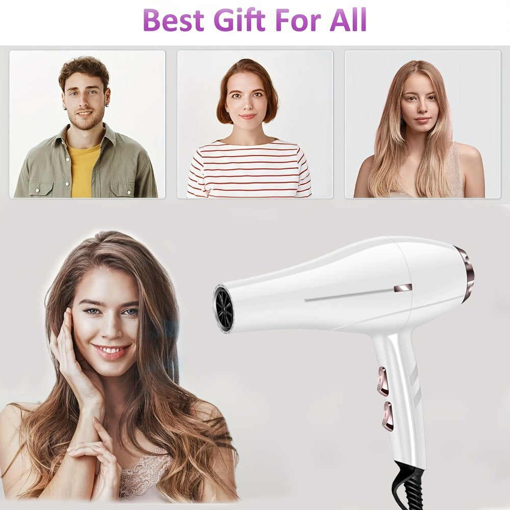 MORFONE All-in-one High-end Home Professional Hair Dryer. A Hair Dryer Set with Various Accessories Such As A Comb, Hair Clip, And Nozzle. Suitable for Family Or Travel Use- Hair Care Festive&Festival Gift for Loved Ones