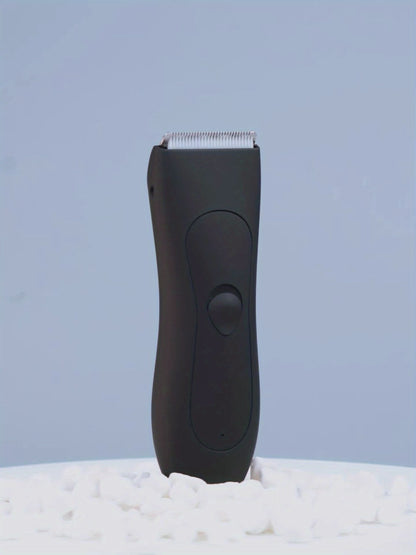 Body Hair Trimmer for Men IPX6 Waterproof Electric Groin Trimmer with Replaceable Ceramic Blade - Full Body Groomer for Chest Underarm Back Hair Shaver Grooming Kit Black Purple