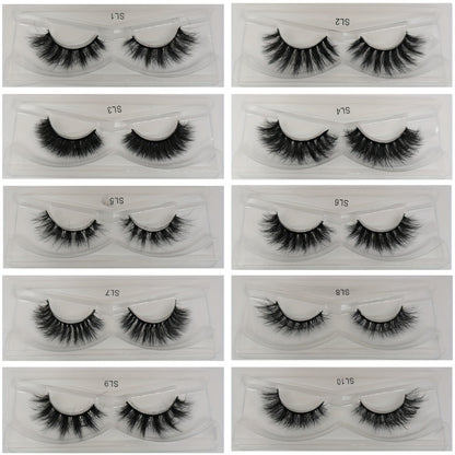 False Eyelashes 20 Pairs 5 Mix Styles Cat Eye Extra Thick Fluffy Natural Russian DD Curl Reusable Lightweight Lashes Multipack for Daily Wear Parties Long Curling