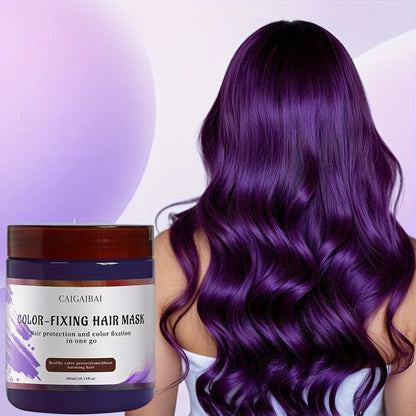 Rosemary Hair Mask Intensive Conditioner & Color Reviver for Dyed Hair - Deep Conditioning Fortifying Treatment All Hair Types Red Purple Gray 300ml