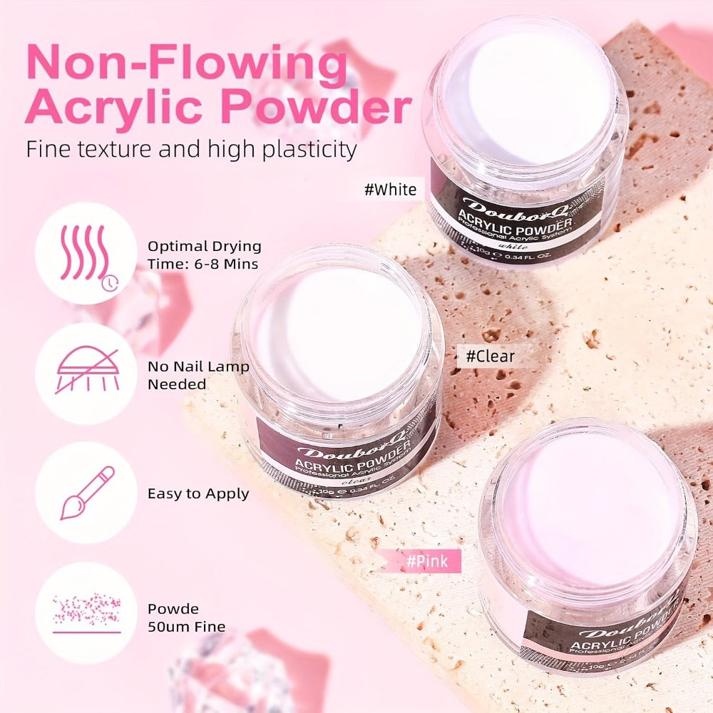 Acrylic Nail Kit with Drill And Light Full Nail Kit Set Professional Nail Starter Kit for Beginners Acrylic