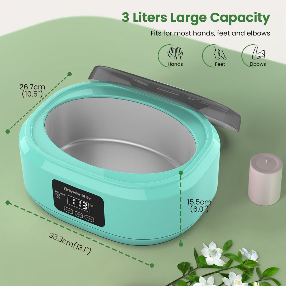 Paraffin Wax Machine for Hand and Feet, Touchscreen 3000ml Paraffin Wax Warmer with 6 Packs Wax (2.64 lbs), Paraffin Hot Wax Spa, Paraffin Bath for Home Use