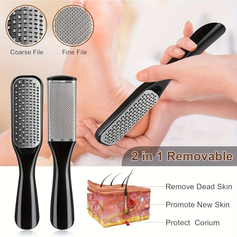 10/23pcs of Professional Pedicure Tool Set, Stainless Steel Foot Care Tool Set, Dead Skin Removal Pedicure Tool Set, Travel Essential for Men And Women