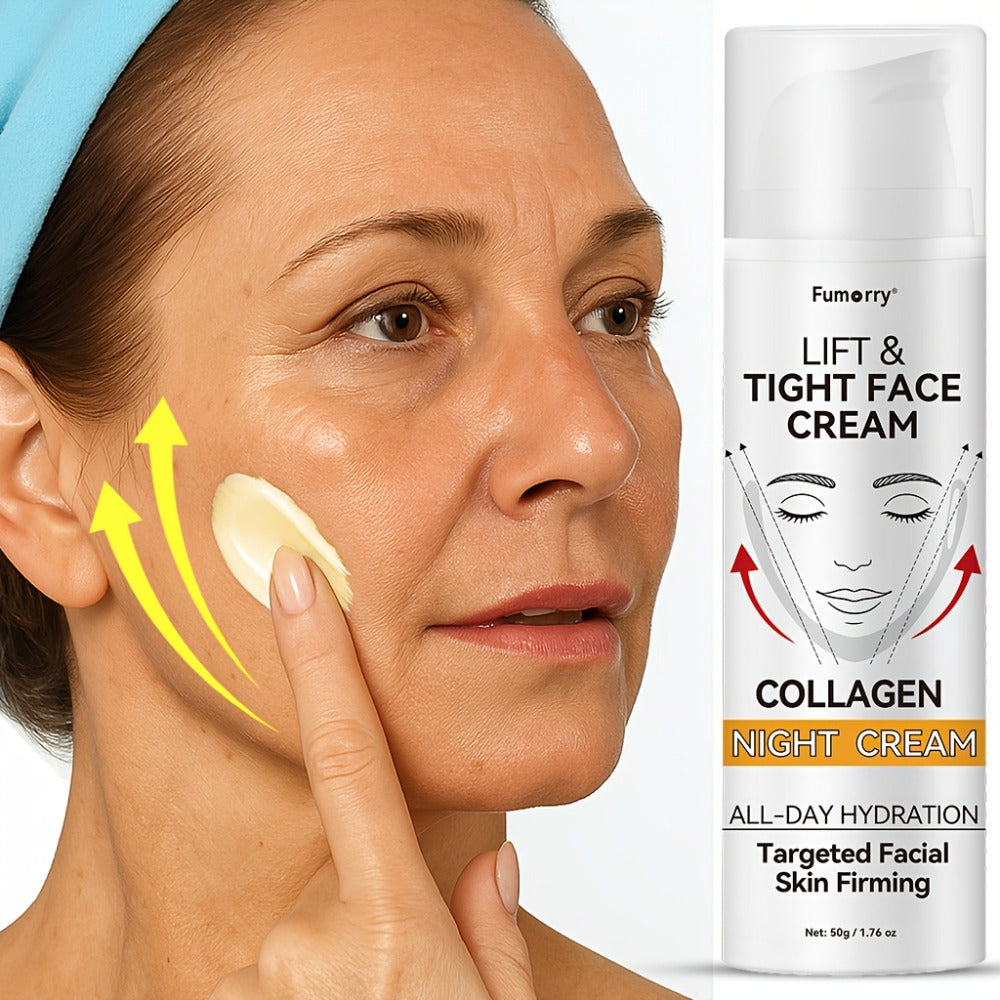 Collagen Lift & Tight Night Cream, Firming Face Cream | Hydrating Cream | Moisturizing Cream, Snail Mucin Soft & Elastic