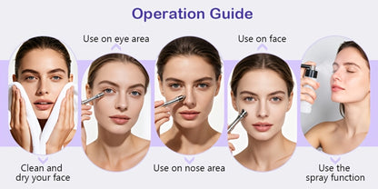 Microdermabrasion Machine Professional 3-in-1 Dermabrasion Vacuum Spray Moisturizing Facial Beauty Device Esthetician Skin Care Equipment Gift