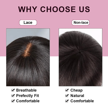 Bob Wig Human Hair Brazilian Straight Short Bob Lace Front Wig 3x1 Lace Part with Bangs Pre-Plucked Natural Hairline Color 1B/30 Highlight 10-12 Inch Women