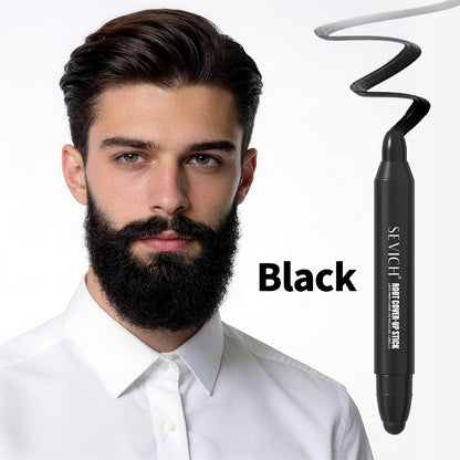 Hair Dye Pen for Men – Root Cover Up Stick, Beard & Gray Hair Color Pen, Long-Lasting High Coverage, Perfect Hairline Touch-Up, All Hair Types – Black & Dark Brown