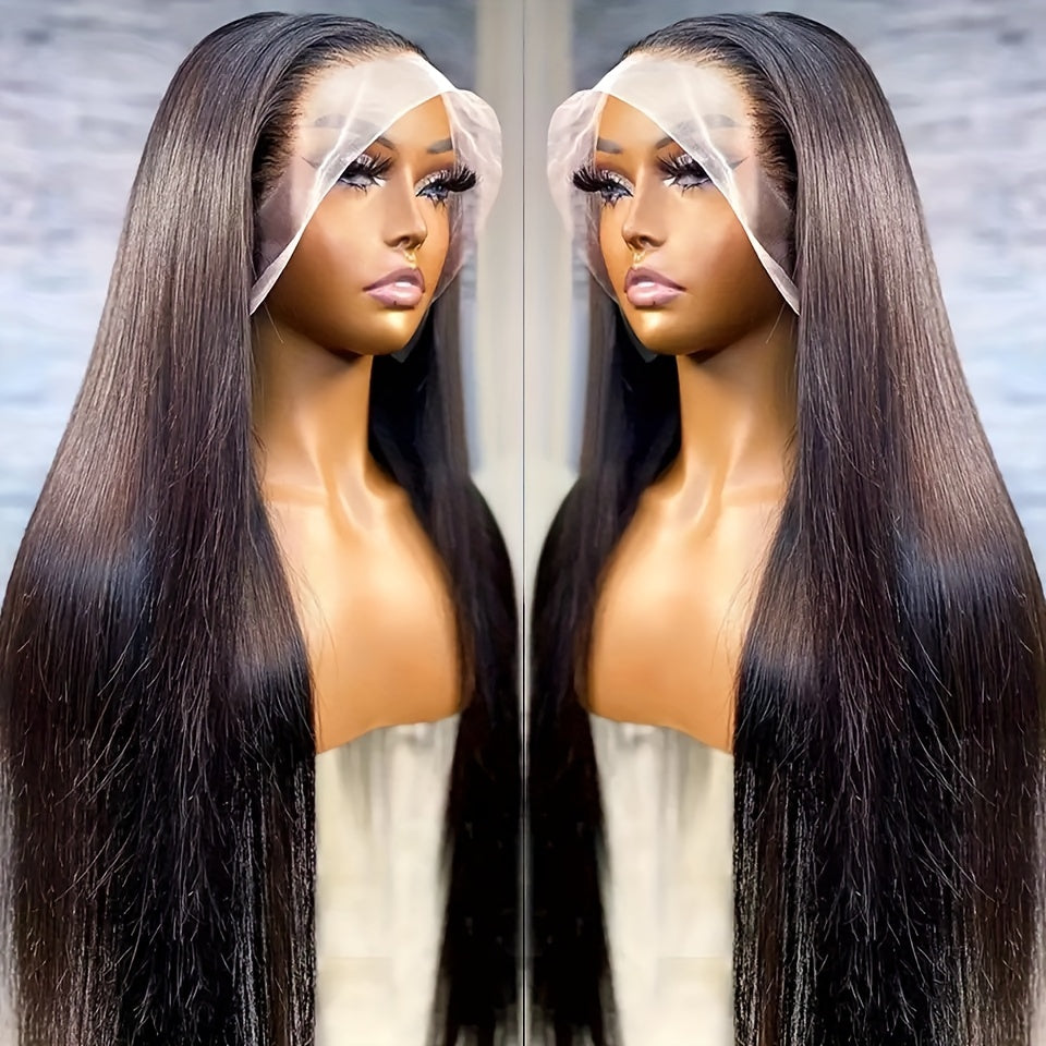 13*4 Straight Lace Front Wigs Lace Front Synthetic Fiber Wigs for Glueless Lace Frontal Wig Pre Plucked with Hair Hairline
