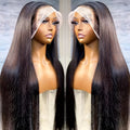13*4 Straight Lace Front Wigs Lace Front Synthetic Fiber Wigs for Glueless Lace Frontal Wig Pre Plucked with Hair Hairline
