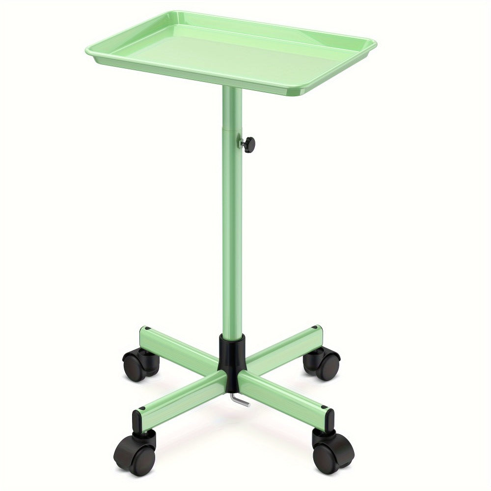 Salon Tray On Wheels- Premium Aluminum Tattoo Tray- Adjustable Salon Service Rolling Tray Hairdresser Cart With Spa Rolling Tray, Valentines Gifts, Valentines Day Gift For Her, Valentines Day Gift For Wife, Valentines Day Gift For Girlfriend