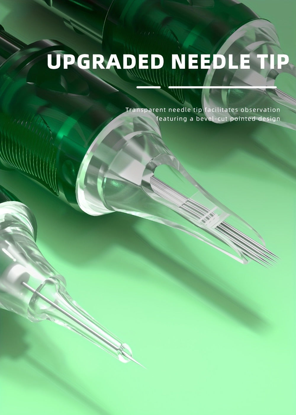 A Set of 20 Disposable Tattoo Needles for Magicians, Featuring High Transparency, Adjustable Lines, Various Gauges, Excellent Rigidity, Lasting Sharpness, And Ample Ink Capacity, Perfect for Both Professional Tattoo Artists And Novices