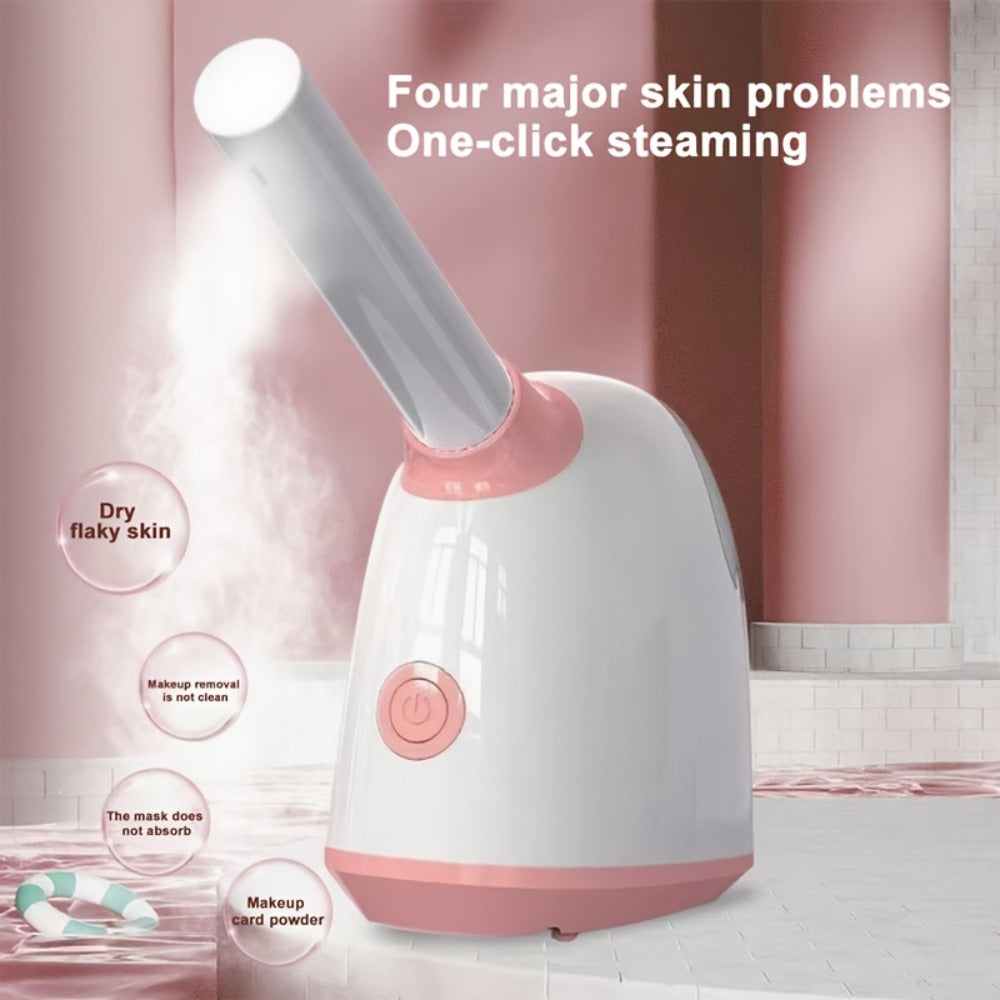 Facial Steamer Spa, Nano Ionic Facial Steamer for Deep Cleansing And Unclogging Pores, Warm Mist Humidifier Vaporizer for Facial Home Sauna SPA, Cleansing And Moisturizing Skin, Perfect Gift for Halloween, Christmas