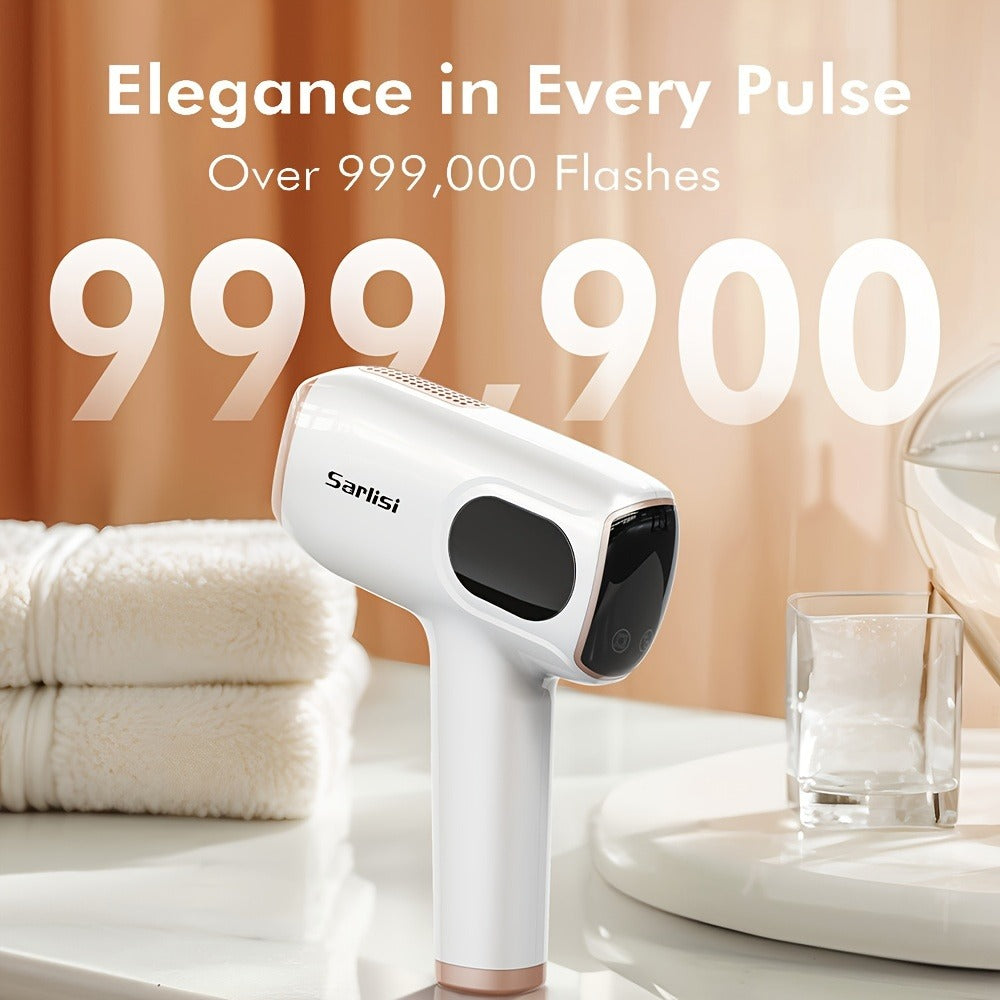 Sarlisi IPL Hair Removal For Women And Men, IPL Device Hair Removal For Nearly Painless & Long-Lasting Results, 9 Modes & Auto Flashing For Fast Full Body Hair Removal From Home