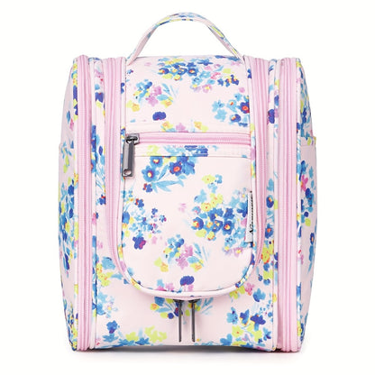Hanging Toiletry Bag for Women Travel Makeup Bag Multi-Compartment Cosmetic Organizer with Hook Large Capacity Waterproof Toiletry Pouch for Travel Cruise Gym
