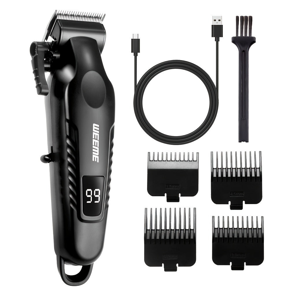 [Ideal Gift] 1/2/4Pcs Advanced Gradient Green Design Electric Grooming Kit: A Hair Clipper, Electric Shaver, Beard Trimmer, And Ear And Nose Hair Trimmer, Ideal Gift For Your Husband, Boyfriend, Father Day Gift. Just This One Set Is Enough To Get Handsome