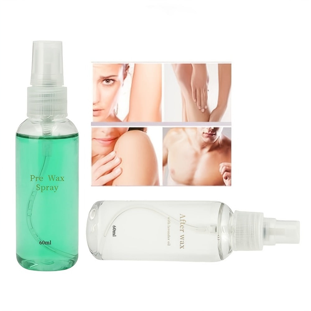 Moisturizing Body Hair Removal Spray for Smooth and Clean Skin - Pre and Post Wax for Legs, Underarms, and Face