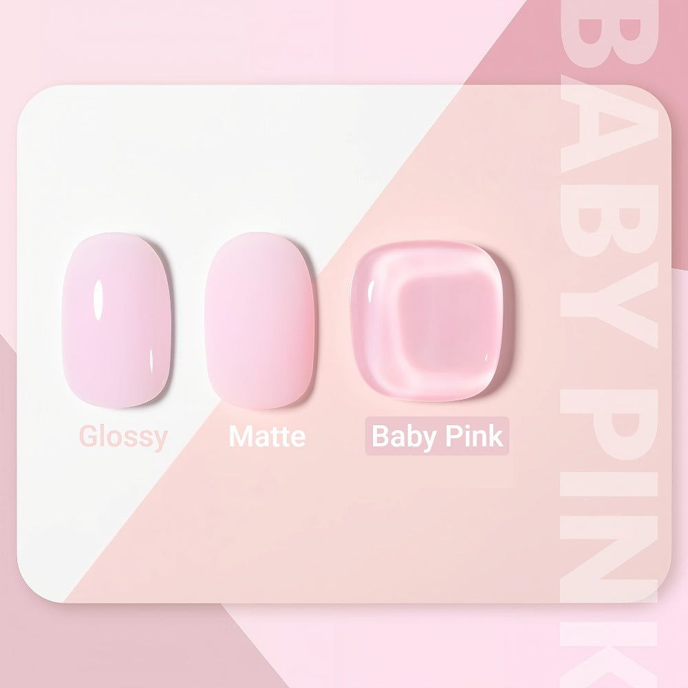 MISS MISIDY 0.54Oz Pink Gel for Nail Polish, 16Ml Soak Off Light Gel Polish for Nail Art at Home