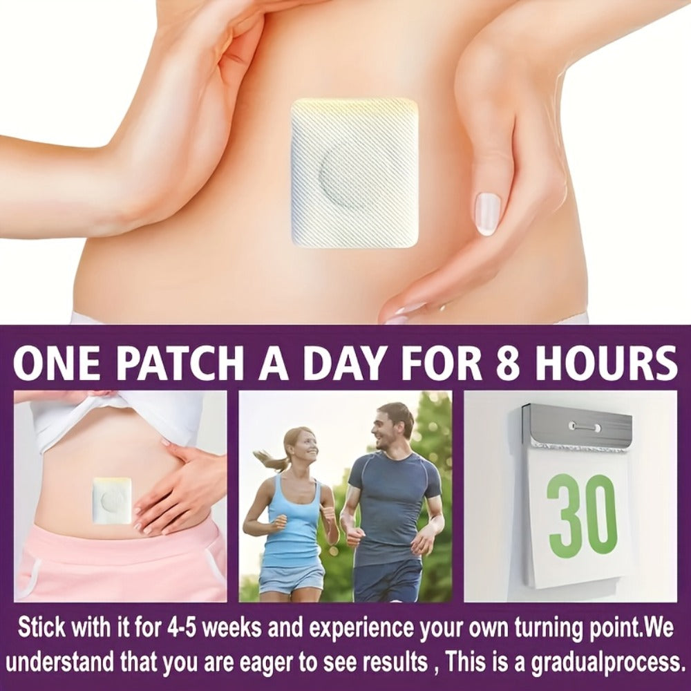 60pcs Bee Venom Navel Firming Patches, Infused with Natural Botanical Ingredients, Featuring a Fresh Scent And Long-Lasting Adhesion. Ideal for Body Care.Suitable for All Skin Types