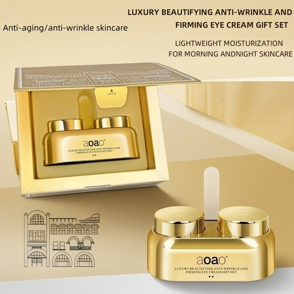 Caffeine Day & Night Eye Cream Peptide Firms Moisturizing Collagen Eye Area Hyaluronic Acid Brighten Skin Eye Essence