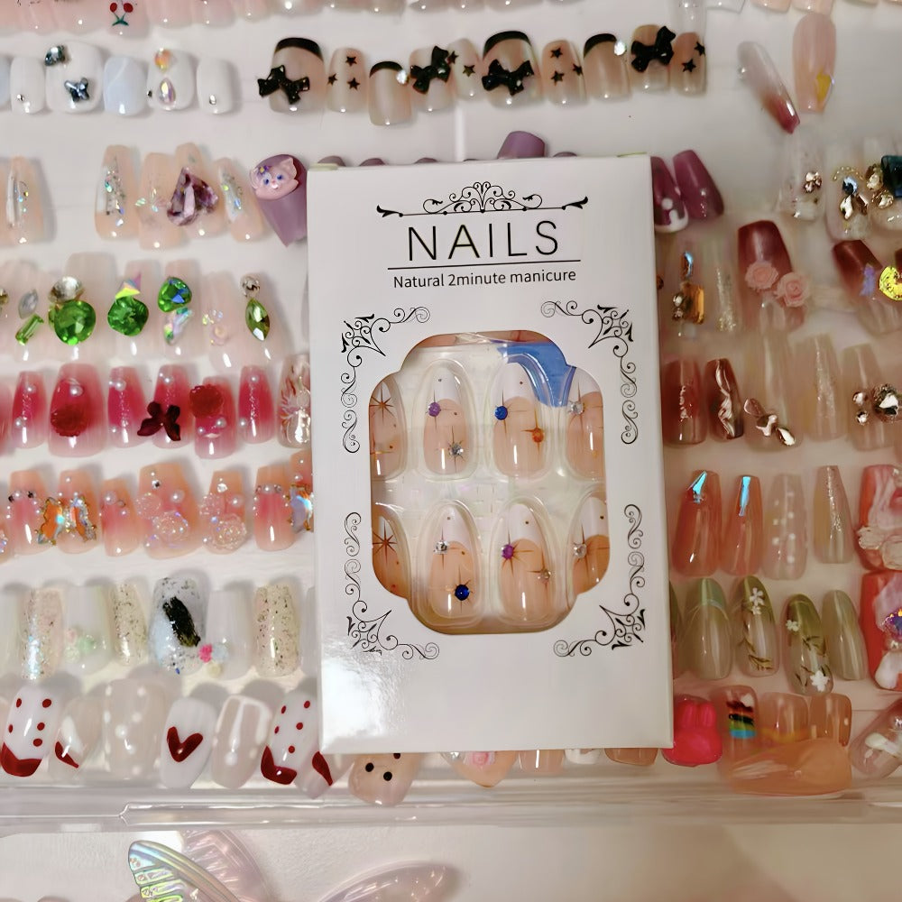 96pcs Of Press In Nails, Random Long Nails with Different Designs, Fake Nails for And - Daily Holiday Wear