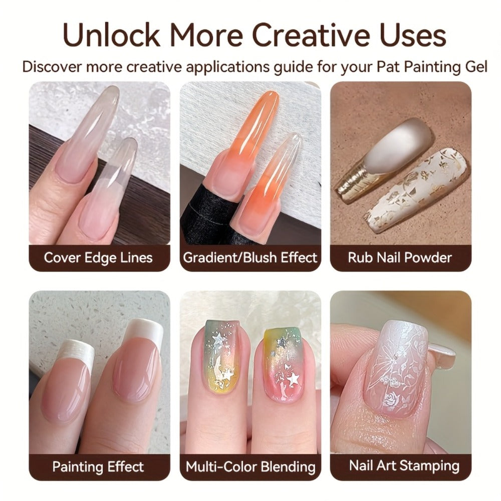UR SUGAR 4IN1 Pat Ombre Gel Nail Polish Easy Gradient Painting Gel for DIY French Nail Manicure Solid Varnishes Paint Art Gel