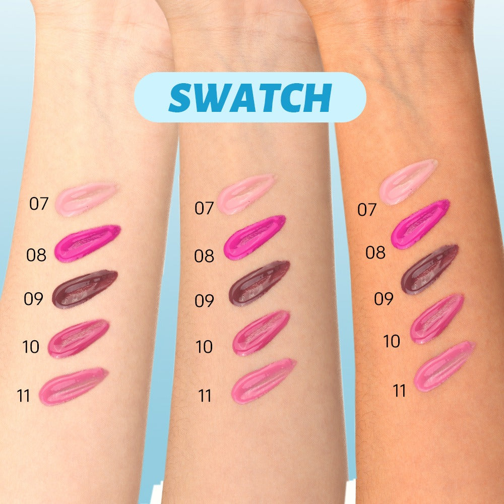 Lip Gloss Plumping Maximizer — Mirror-Like Shine Finish, Lip Injection Effect, Long-Lasting Hydrating Lip Gloss for Fuller-Looking Lips, 5 Shades Available