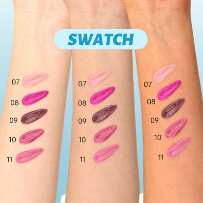 Lip Gloss Plumping Maximizer — Mirror-Like Shine Finish, Lip Injection Effect, Long-Lasting Hydrating Lip Gloss for Fuller-Looking Lips, 5 Shades Available
