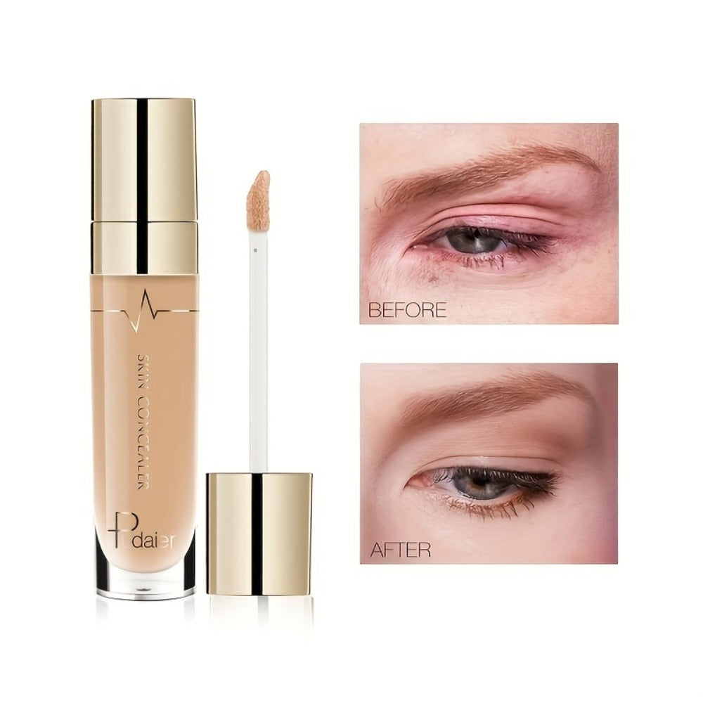Eye Concealer Cream 2PCS - Dark Circles & Wrinkles Coverage Waterproof Long-Lasting Liquid Concealer Stick with Plant Squalane Moisturizing Formula