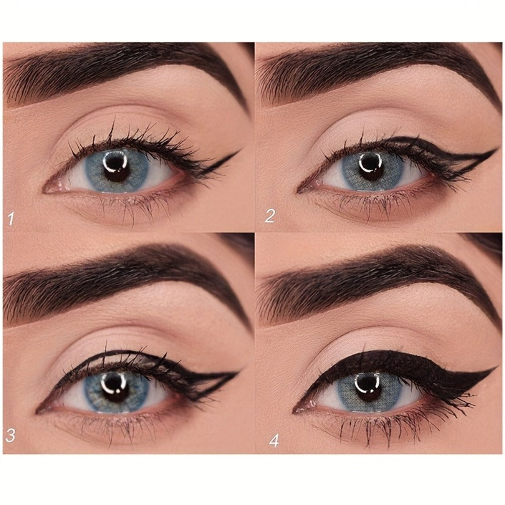 Eyeliner Set 3 Pack Waterproof Matte Black Pencil Smudge Proof Long Lasting Creamy Formula Eye Liner Kit for Beginners Women All Day Wear
