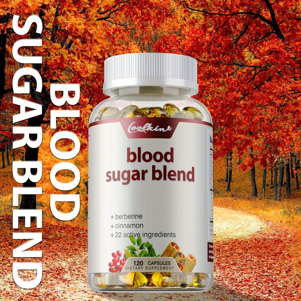 Blood Sugar Blend - with Berberine HCL, Cinnamon, Coq10, Turmeric, Alpha Lipoic Acid, Support Healthy Blood Sugar Levels - 120pcs