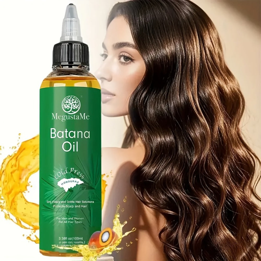 Batana Oil Cold Pressed Pure Hair & Scalp Treatment Moisturizing Conditioner with Jojoba Oil for Dry Damaged Hair Men & Women 3.38oz Available in 1 2 3 Pack