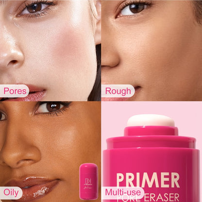 Makeup Primer Stick 2pcs Set Oil Control Pore Minimizer - Long-Lasting Matte Finish Lightweight Moisturizing Face Primer for Smooth Flawless Foundation Base