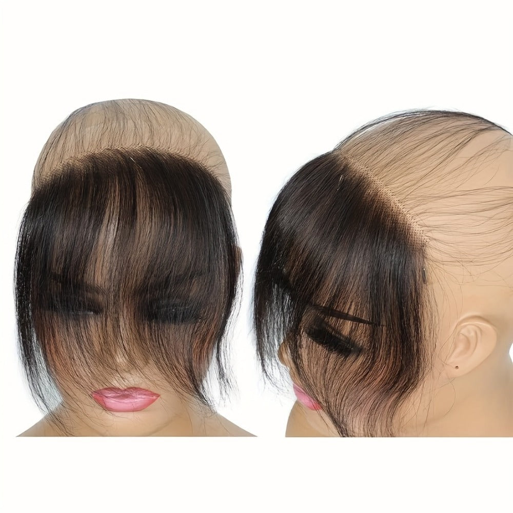 HD Lace Hairline Piece with Baby Hair – 6x1 Brazilian Lace Front Bangs Hairpiece, Handmade Natural Hairline for Wigs, Dreadlocks & Hair Extensions, Natural Color 6 Inch