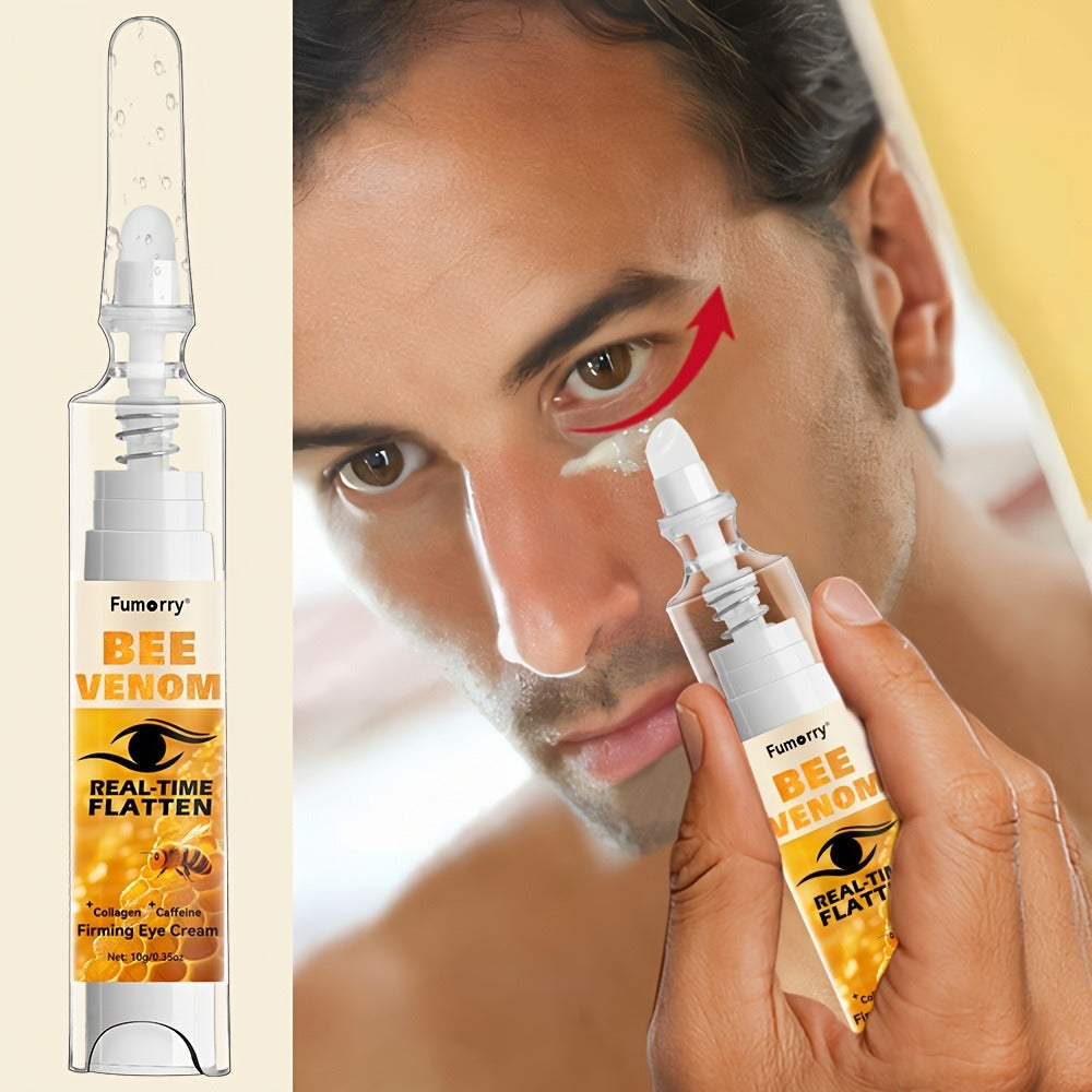 Eye Cream with Bee Venom Caffeine & Collagen Firming Eye Gel for Under-Eye Bags Dark Circles Puffiness Tightening Lifting Anti-Wrinkle Hypoallergenic All Skin Types Daily Skincare