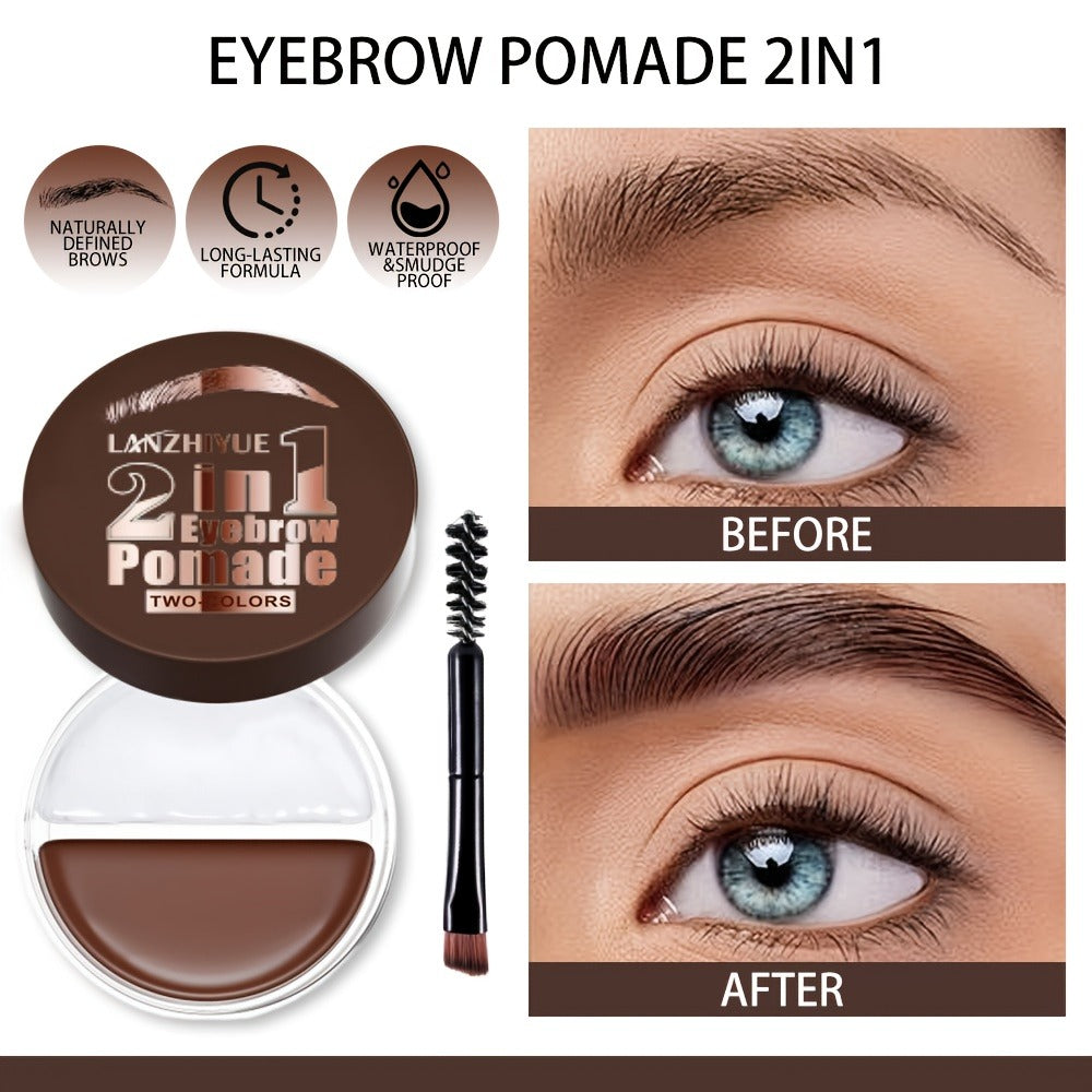 3D Eyebrow Pencil Microblading Brow Pen - Waterproof Sweat-Proof Long-Lasting Bold Precise Brow Definer with Brush Applicator for All Skin Types Natural Look