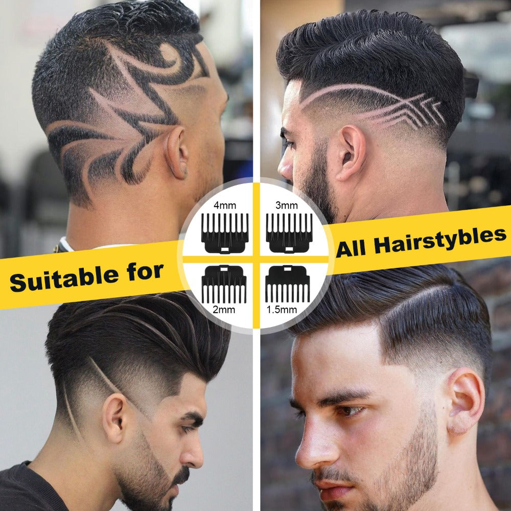 Men'S Barber Rechargeable Razor Adult Electric Retro Electric Push Clippers Home USB Rechargeable Barbershop Men'S Beard Trimmer Facial Hair Trimmer