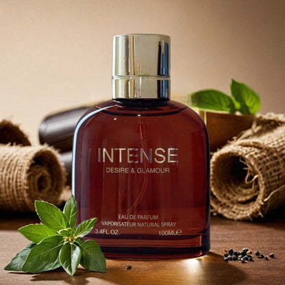 Men's Eau de Parfum Intenso 3.4 oz – Lavender, Basil & Aquatic Notes, Long Lasting Cologne Spray for Men, Fresh Aromatic Fougere Scent, Sophisticated Daily & Evening Fragrance, Romantic Gift for Him