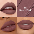 [Halloween Christmas Gift] Long-Lasting Nude Matte Lip Gloss - Velvet Liquid Lipstick, Non-Drying Matte Finish, All-Day Wear for Everyday & Party Makeup - Available in Nude, Brown, Pink, Red, Purple, Golden Shades - Ideal Halloween & Christmas Gift for Wo