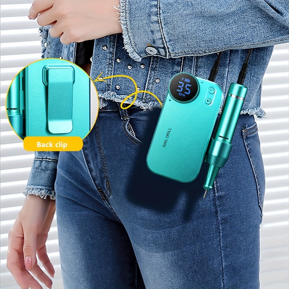 High-power Electric Nail Polisher And Nail Remover For Home And Salon Use, Rechargeable Nail Polishing Machine For Manicure, Pedicure, And Dead Skin Removal, A Perfect Gift For New Year And Christmas.