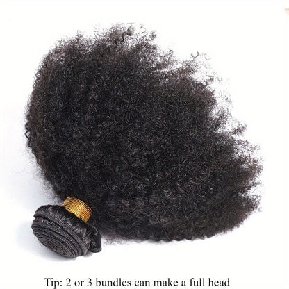 Afro Kinky Curly Hair Bundle Mongolian Human Hair 4B 4C Natural Black Unprocessed Weave Extensions Dreadlocks Braids Twists 8 10 12 14 16 18 Inch