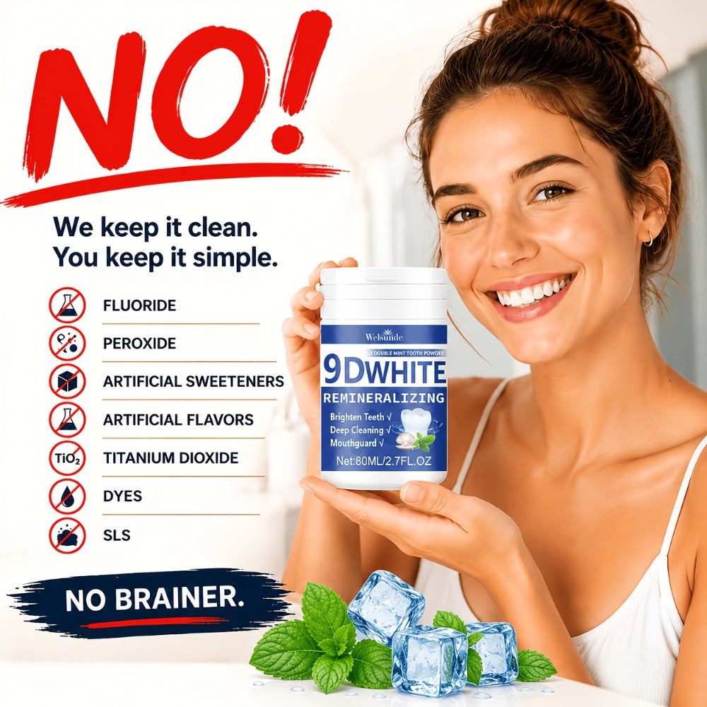 2pcs Teeth Powder, Remineralizing & Hydroxyapatite Tooth Powder, Deep Cleaning, Fresh Breath, Ideal for Oral Health And Hygiene Gift for Women Men, Breath Freshener, Toothpaste, Tooth Cleaning Powder for Daily Life - Local Warehouse