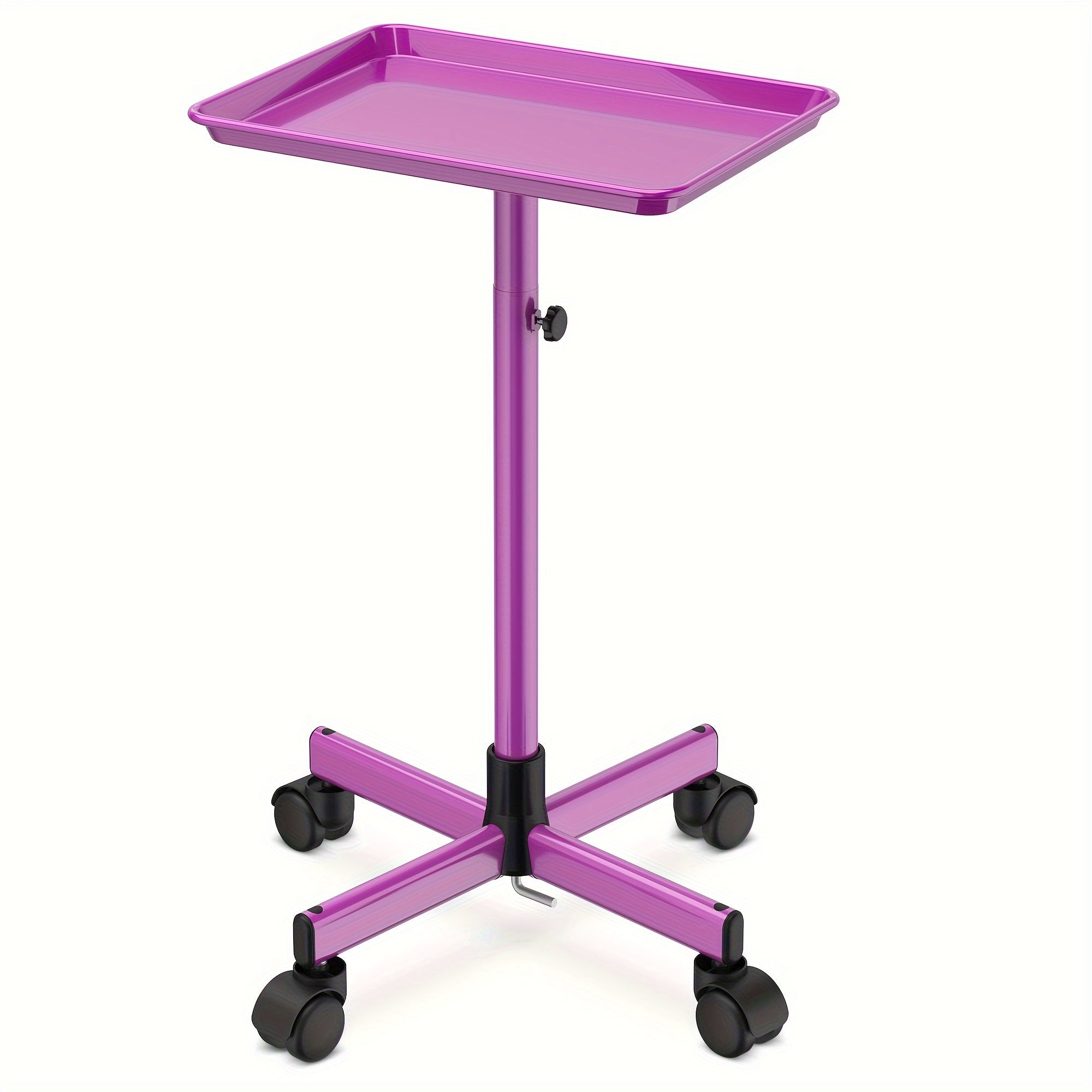 Salon Tray On Wheels- Premium Aluminum Tattoo Tray- Adjustable Salon Service Rolling Tray Hairdresser Cart With Spa Rolling Tray, Valentines Gifts, Valentines Day Gift For Her, Valentines Day Gift For Wife, Valentines Day Gift For Girlfriend