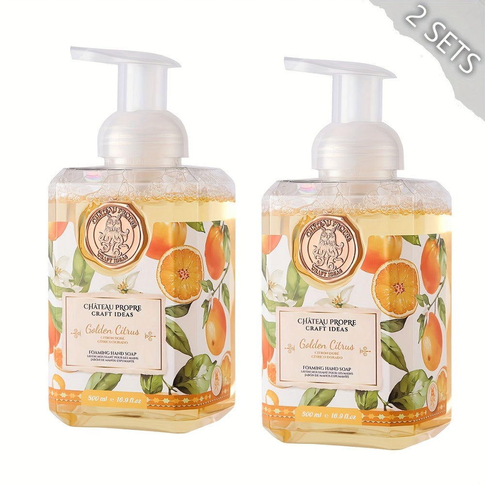 1pc/2pcs Foaming Hand Soap, Ethically Made, 16.9fl.oz (500ml), Fresh Smell. Good for Bathroom, Kitchen And Bedroom. Good Choice for.