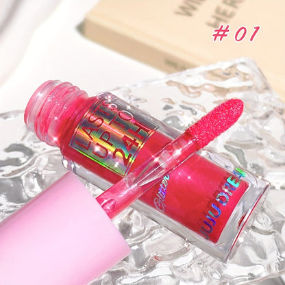 Lip Gloss & Lip Stain Set — Waterproof 24H Long-Lasting, Glitter Shine, Moisturizing Lip Oil, Berry Coral Pink Red Shades, High-Impact Color for Festivals & Everyday Glam