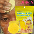 Ginger + Alpha Hydroxy Acid Dual-Action Ginger Alpha Hydroxy Cleansing Pad with Premium Ginger Granules and 0. 3% Alpha Hydroxy, 20 Sheets per Bag, Suitable for All Light Beige Types, Hydrating, Oil Control, Gentle Non-Irritating Deep Moisturizing