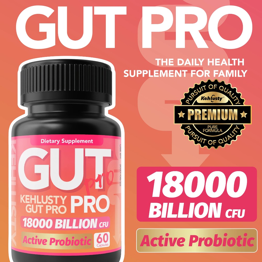 Probiotics 18000 Billion Active CFU, Lactobacillus & Bifidobacterium Strains Supporting Digestive And Gut Health, for Women & Men, 60 Capsules