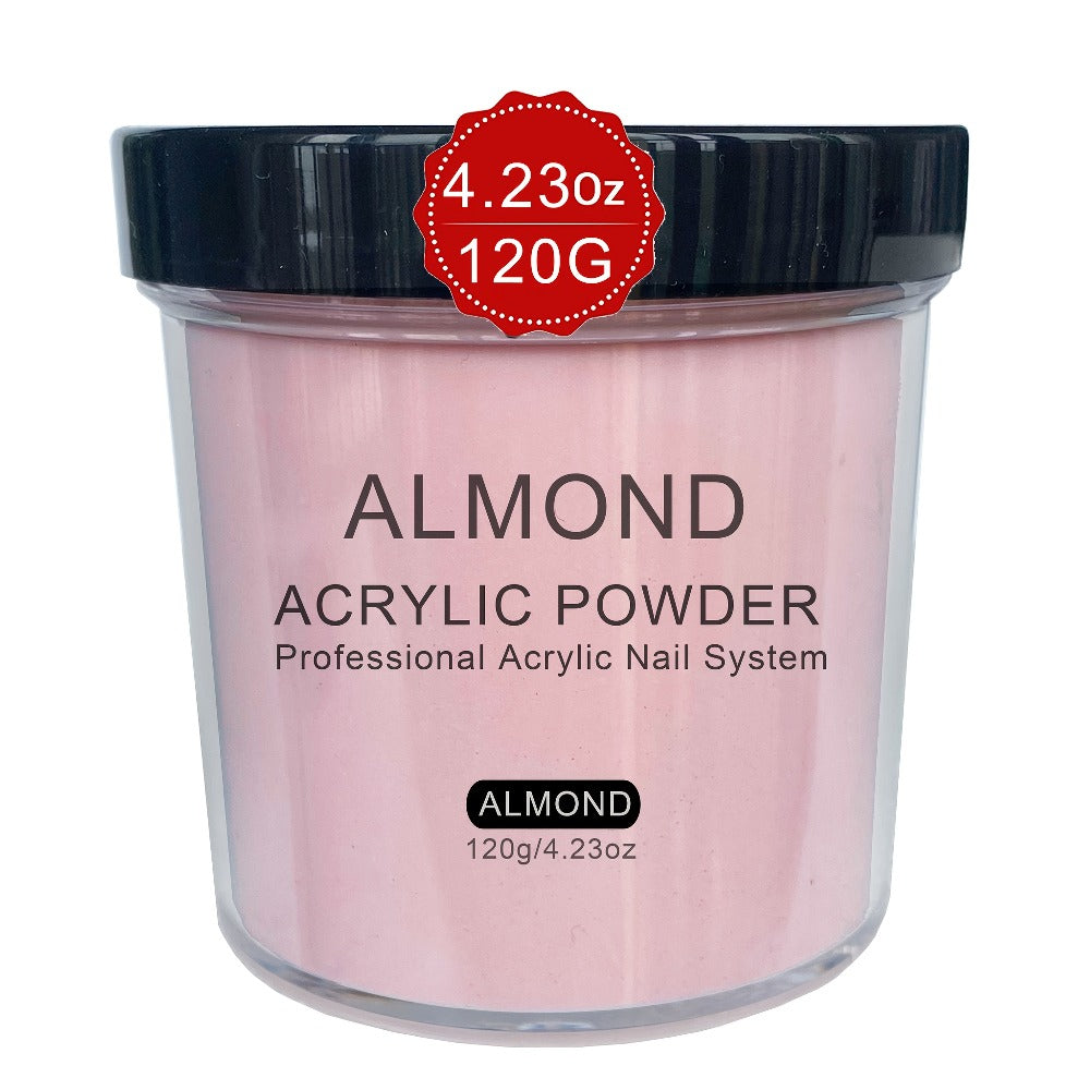 Professional Acrylic Nail Powder System - 4oz Rose, Peach, Almond & Natural Pink for Extensions, Sculpting & 3D Art, Formaldehyde-Free, No Lamp Needed, Comes in Durable Container or Box, Sleek Design for Nail Tech Supplies, 3D Nail Art | Professional