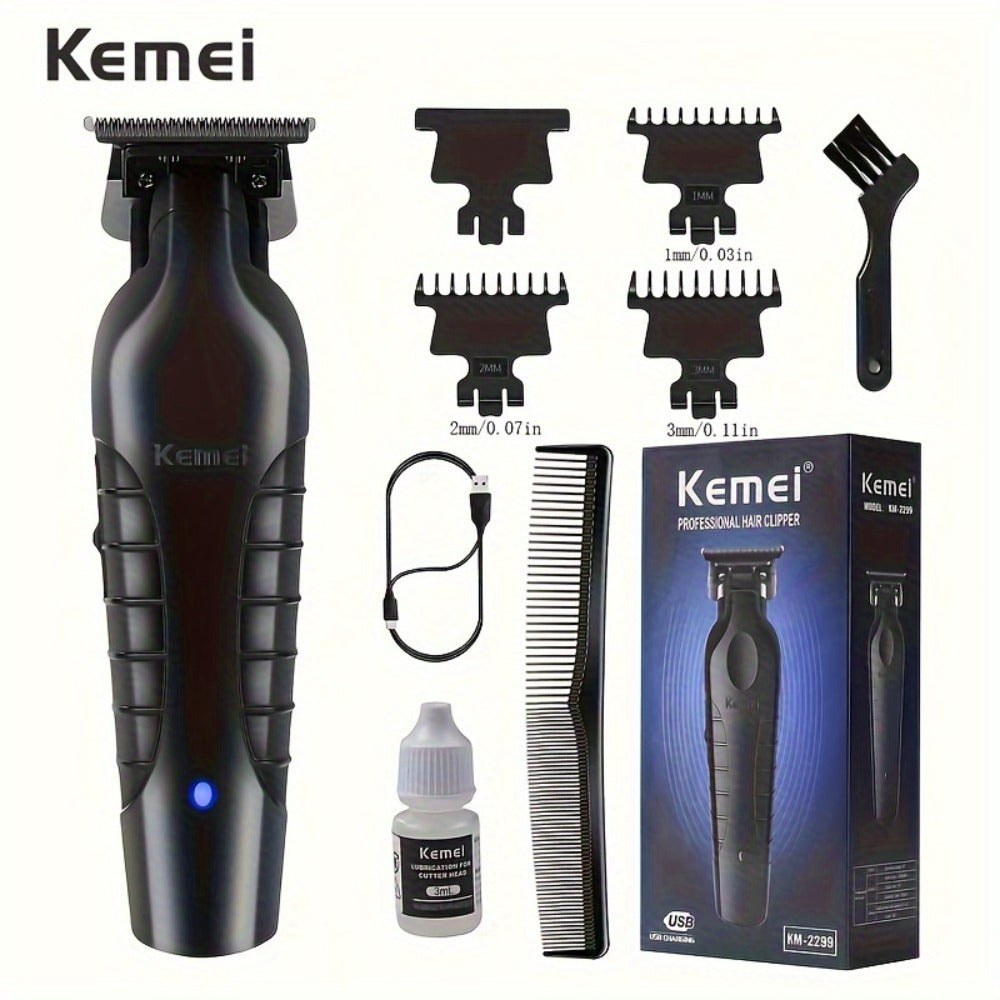 [Perfect Holiday Gift] Kemei Professional Men's Grooming Kit Hair Clipper Beard Trimmer And Reciprocating Shaver Available in Single 2pcs Or 3pcs Set Suitable for Home And Salon Use Perfect Holiday Gift for Dad